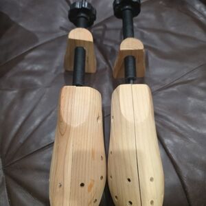 Wooden Shoe Stretchers with Black Handles